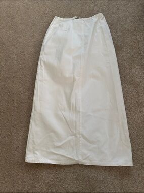 GAP White Maxi A-Line Skirt